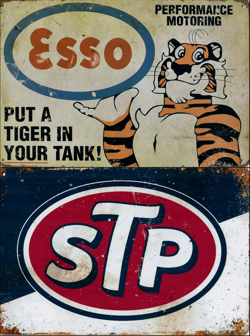 Esso Tiger / STP Oil - Old-Signs.co.uk